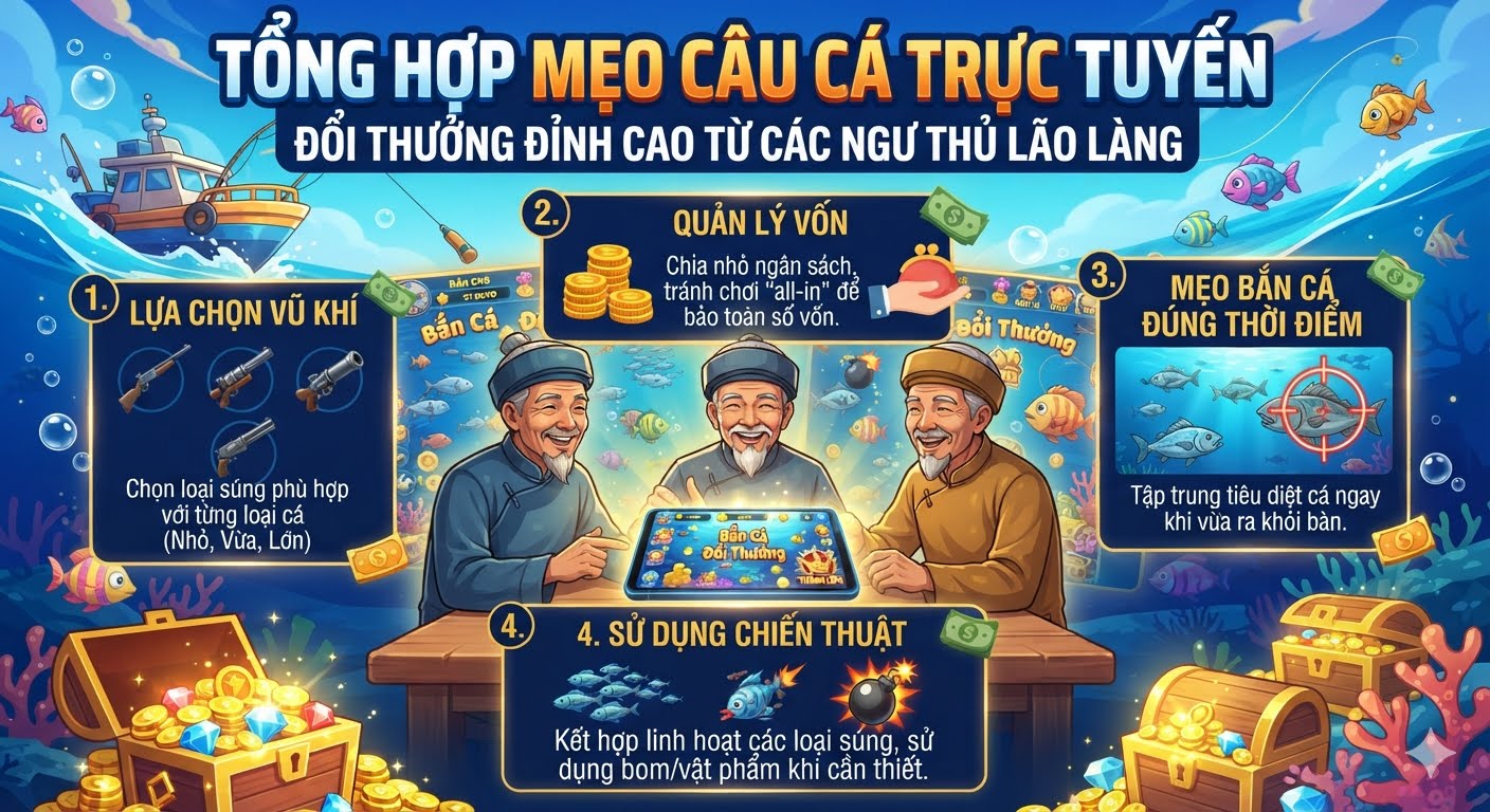 mẹo câu cá trực tuyến